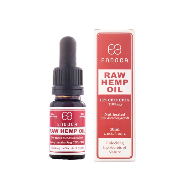 КОНОПЕНО МАСЛО ENDOCA КАНАБИДИОЛ (CBD + CBDa) 15% 10 мл. / ENDOCA HEMP OIL (CBD + CBDa) 15% 10 ml.