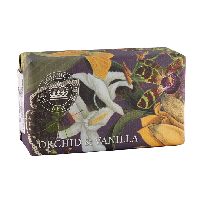 ЛУКСОЗЕН РАСТИТЕЛЕН САПУН ОРХИДЕЯ И ВАНИЛИЯ 240 г / ENGLISH SOAP COMPANY KEW LUXURY SOAP ORCHID AND VANILLA