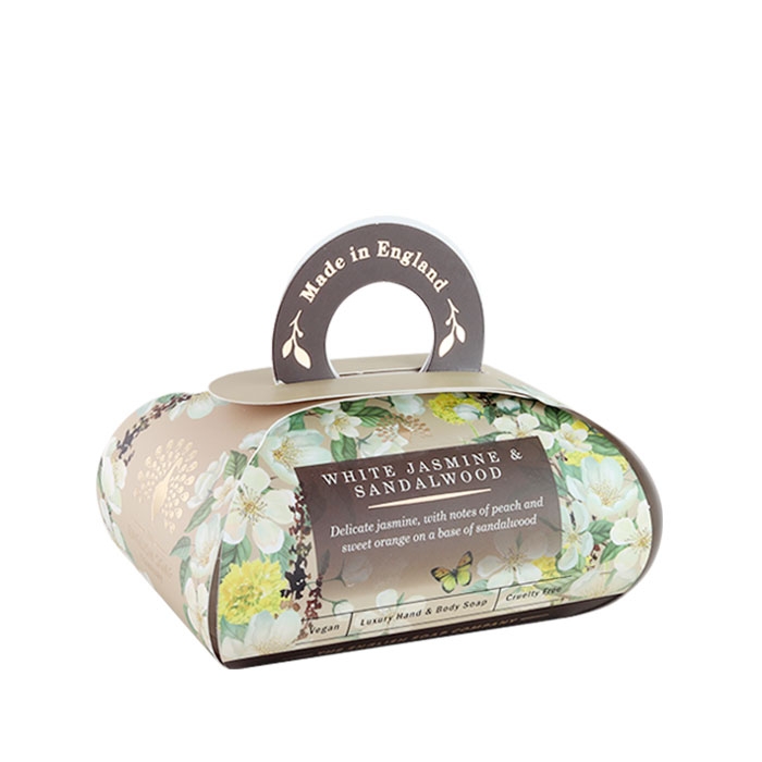 САПУН ИНГЛИШ СОУП КАМПЪНИ БЯЛ ЖАСМИН И САНДАЛОВО ДЪРВО 260 г / THE ENGLISH SOAP COMPANY FINE FRAGRANCE WHITE JASMINE &amp; SANDALWOOD BATH SOAP