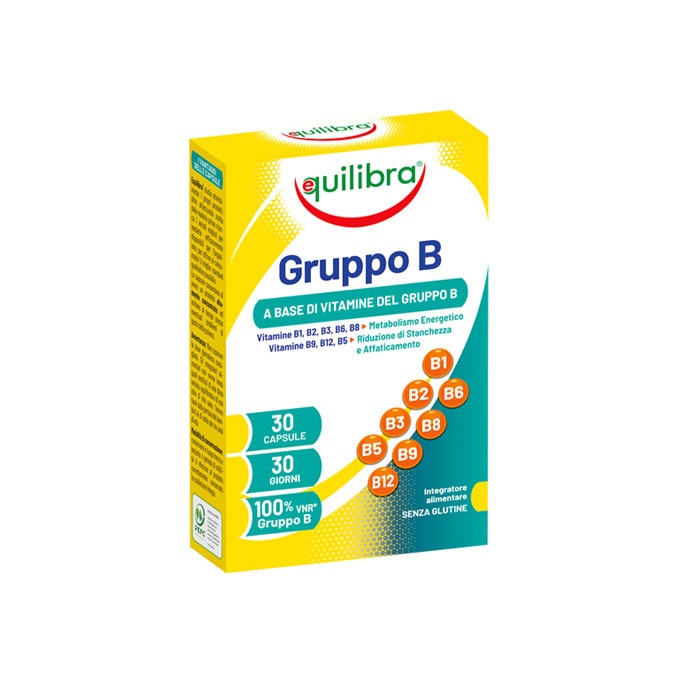 ЕКВИЛИБРА ВИТАМИН B КОМПЛЕКС капсули 30 броя / EQUILIBRA GRUPPO B