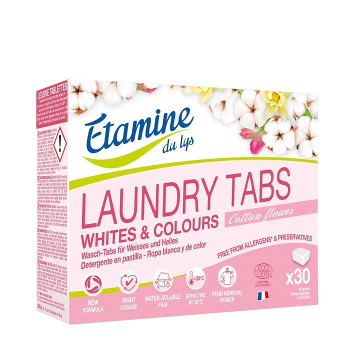 ТАБЛЕТКИ ЗА БЯЛО И ЦВЕТНО ПРАНЕ 900 г / ETAMINE DU LYS TABLETS FOR WHITE AND COLOR LAUNDRY