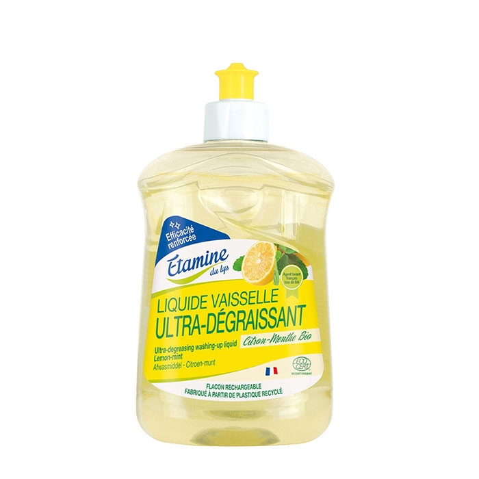 ТЕЧЕН ПРЕПАРАТ ЗА СЪДОВЕ ЛИМОН И МЕНТА 500 мл / ETAMINE DU LYS LEMON MINT DISH SOAP