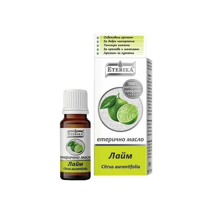 ЕТЕРИКА ЕТЕРИЧНО МАСЛО ОТ ЛАЙМ 10 мл / ETERIKA LIME ESSENTIAL OIL