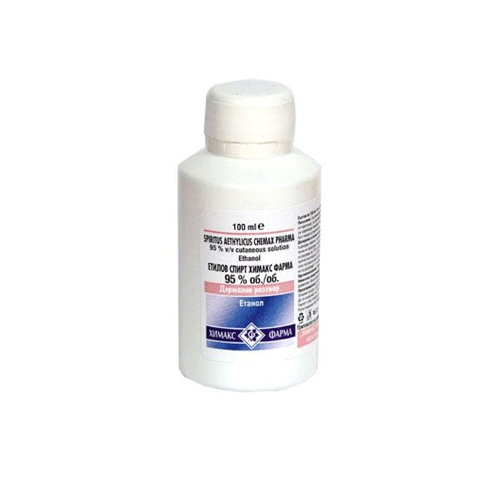 ЕТИЛОВ СПИРТ 95% 100 мл. / ETHYL SPIRUS 95% 100 ml.