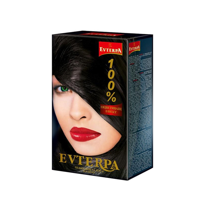 ЕВТЕРПА ЧЕРНА БОЯ ЗА КОСА / EVTERPA BLACK HAIR COLOR CREAM