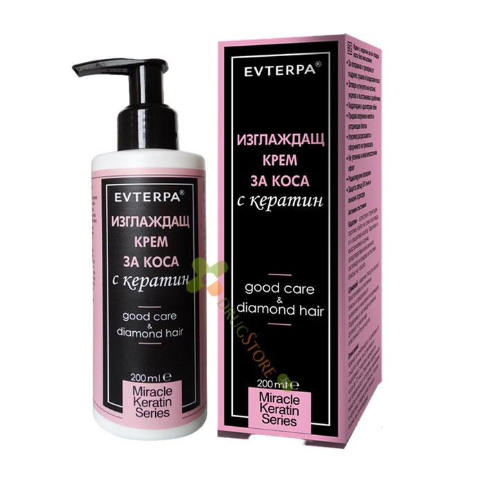 ЕВТЕРПА ИЗГЛАЖДАЩ КРЕМ ЗА КОСА С КЕРАТИН 200 мл / EVTERPA SMOOTHING HAIR CREAM WITH KERATIN