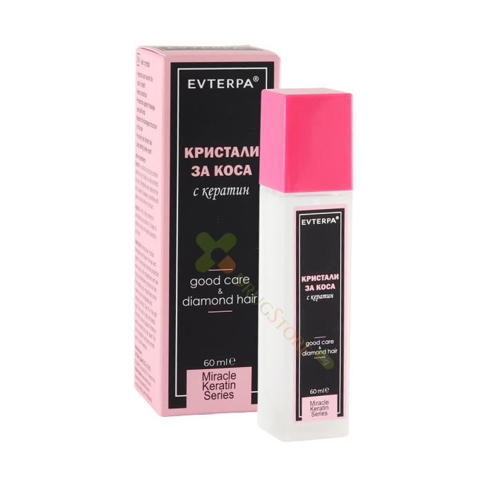 ЕВТЕРПА КРИСТАЛИ ЗА КОСА С КЕРАТИН И АРГАНОВО МАСЛО 60 мл / EVTERPA HAIR CRYSTALS WITH KERATIN AND ARGAN OIL