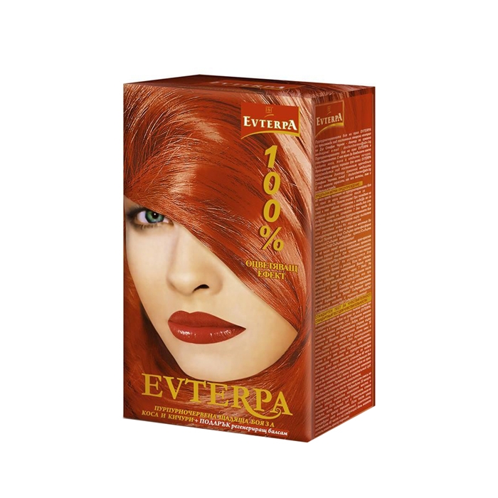 ЕВТЕРПА ПУРПУРНОЧЕРВЕНА БОЯ ЗА КОСА / EVTERPA RED HAIR COLOR CREAM