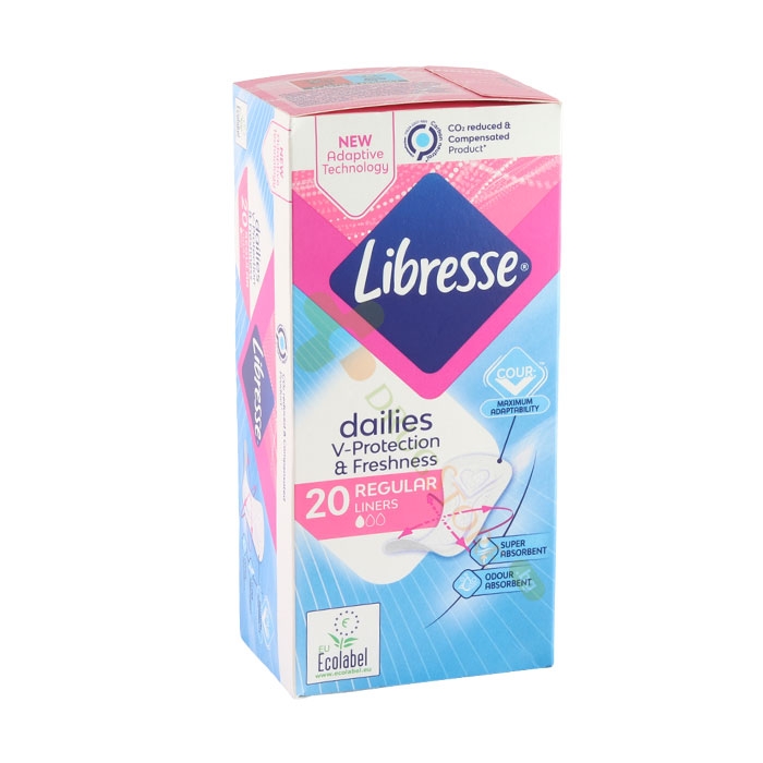 ЕЖЕДНЕВНИ ДАМСКИ ПРЕВРЪЗКИ ЛИБРЕС НОРМАЛ 20 броя / SCA HYGIENE PRODUCTS LIBRESSE EVERYDAY NORMAL