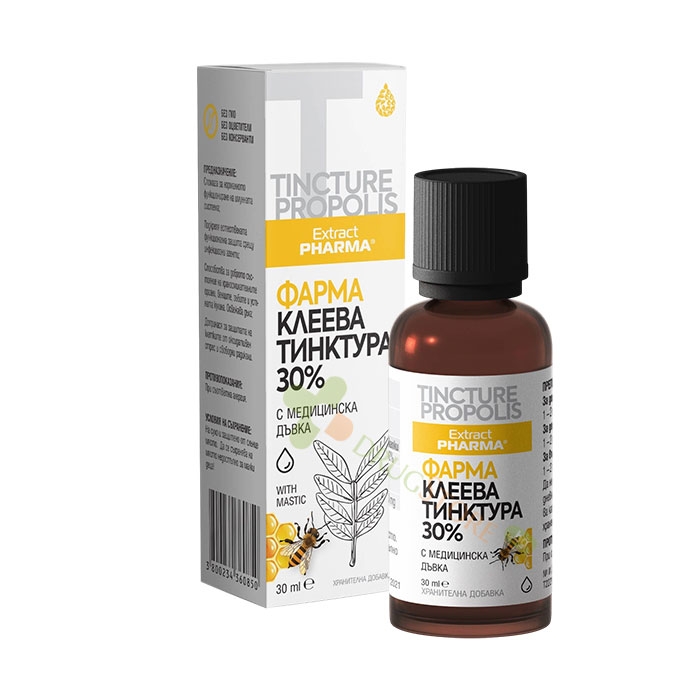 ФАРМА КЛЕЕВА ТИНКТУРА 30% С МЕДИЦИНСКА ДЪВКА 30 мл / EXTRACTPHARMA PHARMA PROPOLIS TINCTURE 30% WITH MASTIC GUM