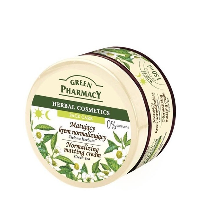 МАТИРАЩ КРЕМ ЗА ЛИЦЕ СЪС ЗЕЛЕН ЧАЙ 150 мл. / GREEN PHARMACY NORMALIZING MATTING CREAM WITH GREEN TEA