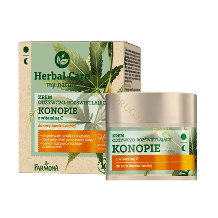 ФАРМОНА ХЕРБАЛ КЕЪР КАНАБИС ПОДХРАНВАЩ КРЕМ С ВИТАМИН C 50 мл / FARMONA HERBAL CARE HEMP NOURISHING AND BRIGHTENING CREAM WITH VITAMIN C