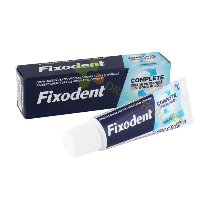 ФИКСОДЕНТ КЪМПЛИЙТ ФРЕШ фиксиращ крем за протези 47 г / PROCTER &amp; GAMBLE FIXODENT COMPLETE FRESH