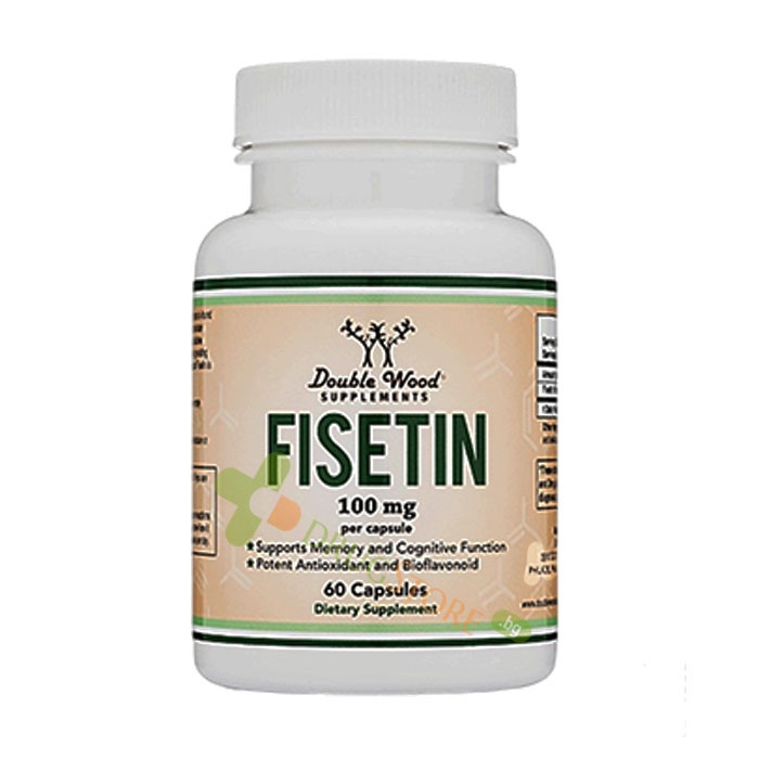 ФИЗЕТИН капсули 100 мг 60 броя / DOUBLE WOOD FISETIN
