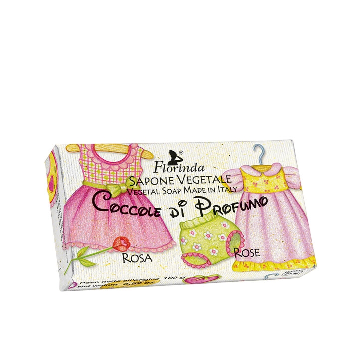 РАСТИТЕЛЕН САПУН ФЛОРИНДА РОЗА ДЕТСКИ 100 г / FLORINDA VEGETAL SOAP FLORINDA ROSE KIDS