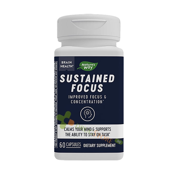 ФОРМУЛА ЗА ОПТИМАЛЕН ФОКУС капсули 60 броя / NATURE&#039;S WAY SUSTAINED FOCUS