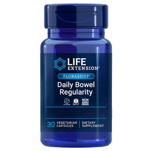 ПРОБИОТИК ФЛОРАСИСТ ДЕЙЛИ капсули 30 броя / LIFE EXTENSION FLORASSIST DAILY BOWEL REGULARITY