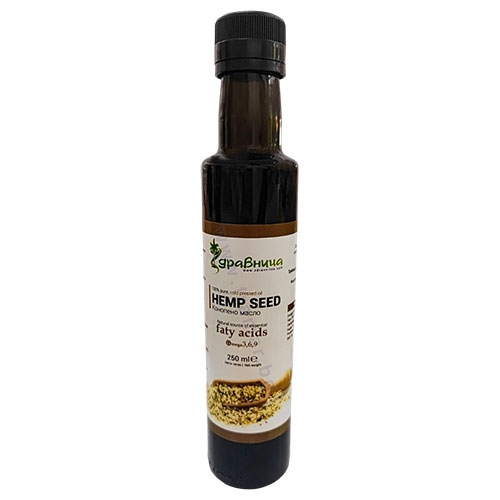 ЗДРАВНИЦА КОНОПЕНО МАСЛО 250 мл / HEMP OIL ZDRAVNITSA