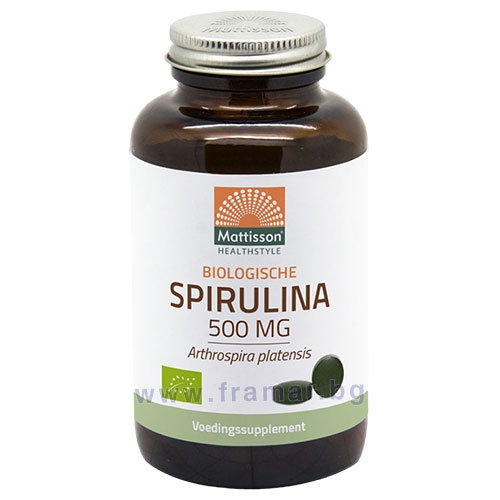 МАТИСЪН СПИРУЛИНА таблетки 500 мг 240 броя / MATTISSON HEALTHSTYLE ORGANIC SPIRULINA