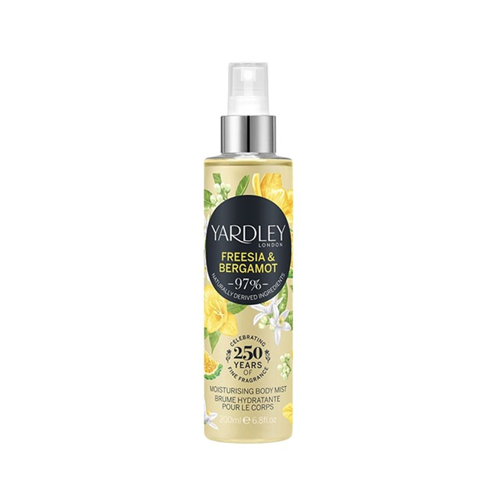 ФРЕЗИЯ И БЕРГАМОТ СПРЕЙ - МИСТ ЗА ТЯЛО 200 мл. / YARDLEY LONDON FREESIA &amp; BERGAMOT MIST