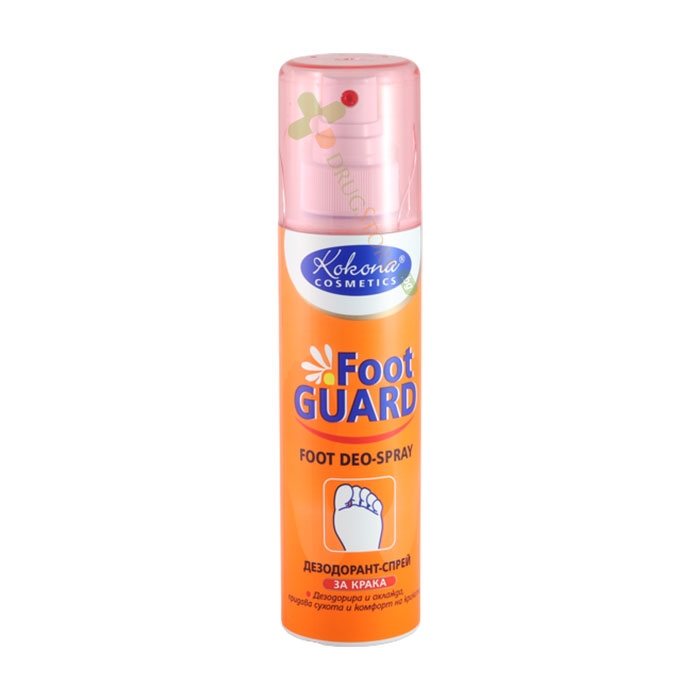 ФУУТ ГАРД СПРЕЙ ЗА КРАКА 180 мл / KOKONA COSMETICS FOOT GUARD FOOT DEO SPRAY