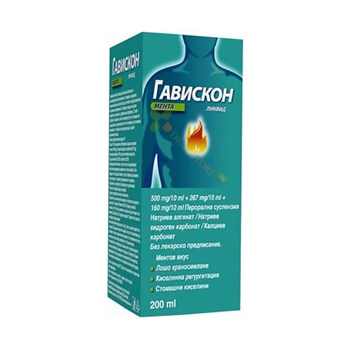 ГАВИСКОН МЕНТА ЛИКВИД перорална суспензия 200 мл / GAVISCON