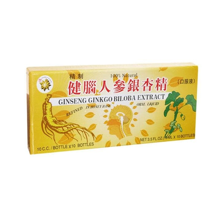 ГИНКО БИЛОБА + ЖЕНШЕН + МЕД флакон 10 броя / EXTRACT GINKO BILOBA &amp; GINSENG &amp; HONEY