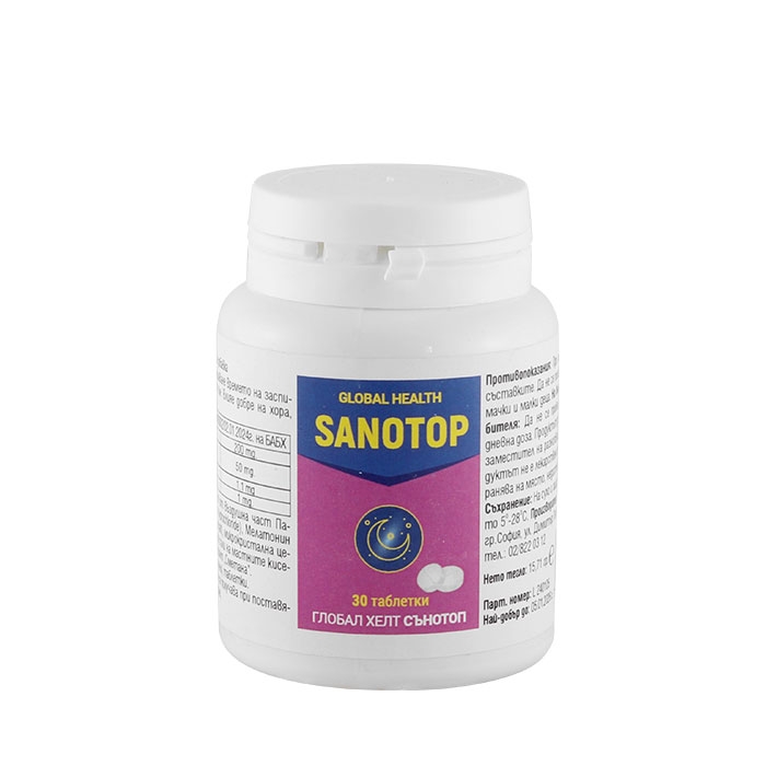 СЪНОТОП таблетки 30 броя / GLOBAL HEALTH SANOTOP