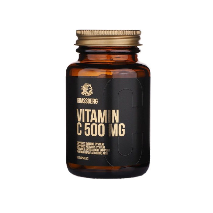 ГРАСБЕРГ ВИТАМИН C капсули 500 мг 60 броя / GRASSBERG VITAMIN C