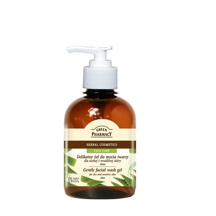 ПОЧИСТВАЩ ГЕЛ ЗА ЛИЦЕ С АЛОЕ ВЕРА ЗА СУХА КОЖА 270 мл. / GREEN PHARMACY GENTLE FACIAL WASH GEL FOR DRY AND SENSITIVE SKIN