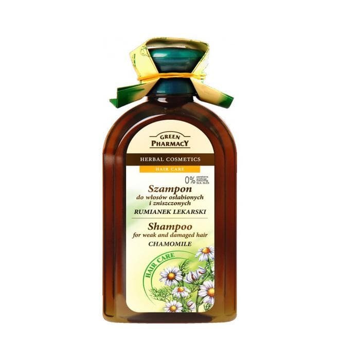ШАМПОАН С ЛАЙКА ЗА СЛАБА И ТРЕТИРАНА КОСА 350 мл. / GREEN PHARMACY SHAMPOO FOR WEAK AND DAMAGED HAIR CHAMOMILE