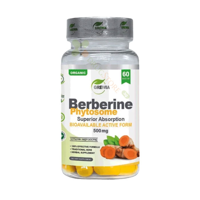 ГРЕВИЯ БЕРБЕРИН ФИТОЗОМ капсули 60 броя / GREWIA BERBERINE PHYTOSOME