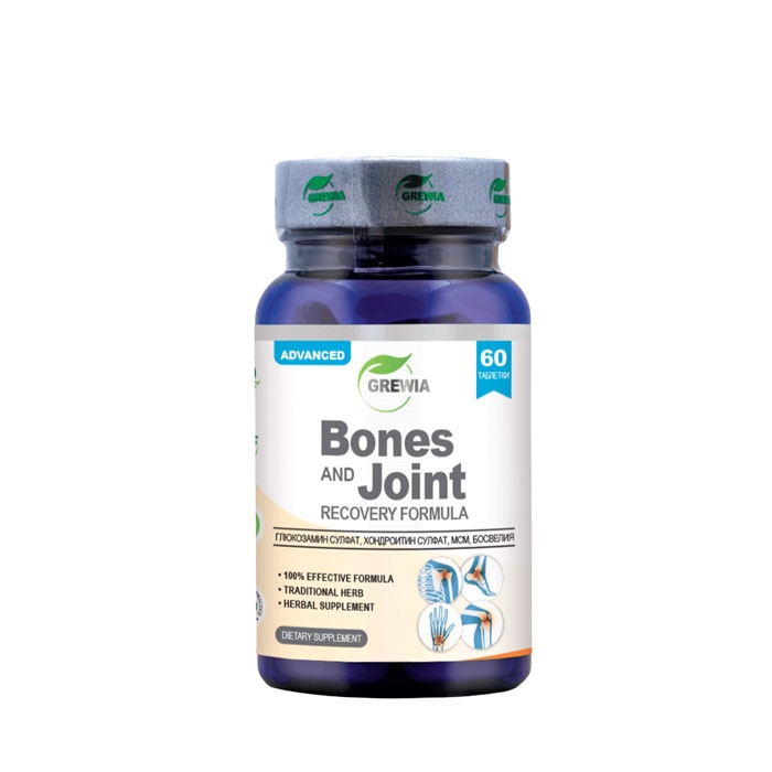 ГРЕВИЯ ФОРМУЛА ЗА ВЪЗСТАНОВЯВАНЕ таблетки 60 броя / GREWIA BONES &amp; JOINTS RECOVERY FORMULA