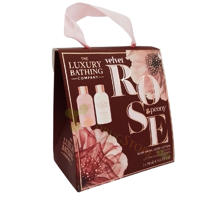 ГРЕЙС КОЛ ПОДАРЪЧЕН КОМПЛЕКТ КАДИФЕНА РОЗА И БОЖУР / GRACE COLE GIFT SET VELVET ROSE &amp; PEONY