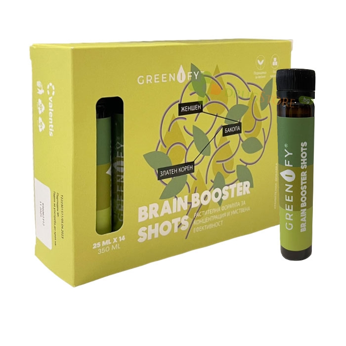 ГРИНИФАЙ ПОДСИЛВАНЕ НА УМА шот 25 мл 14 броя / VALENTIS GREENIFY BRAIN BOOSTER