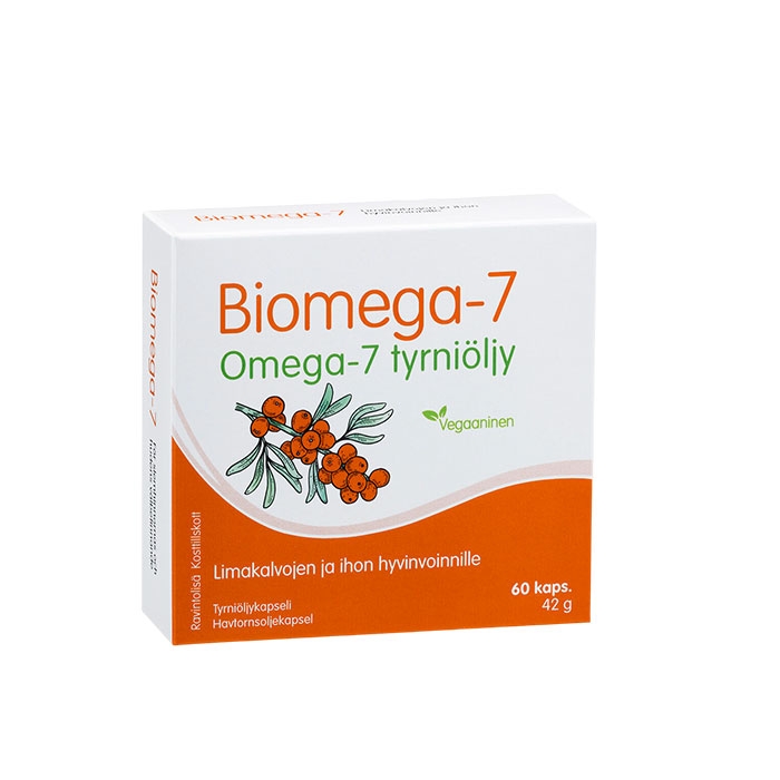 БИОМЕГА-7 ЕКСТРАКТ ОТ ОБЛЕПИХА капсули 60 броя / HANKINTATUKKU OY BIOMEGA-7