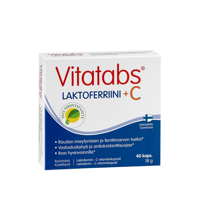 ВИТАТАБС ЛАКТОФЕРИН + C капсули 40 броя / HANKINTATUKKU OY VITATABS LACTOFERIN + C