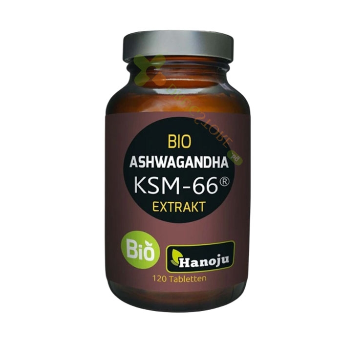 ХАНОЖУ АШВАГАНДА KSM-66 таблетки 120 броя / HANOJU ASHWAGANDHA KSM-66
