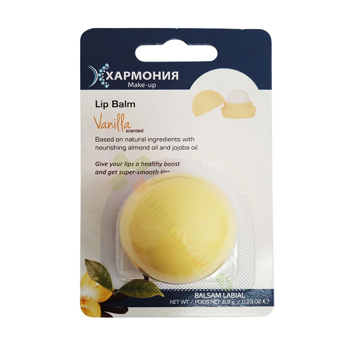 ХАРМОНИЯ БАЛСАМ ЗА УСТНИ ТОПЧЕ С АРОМАТ НА ВАНИЛИЯ 6.9 г / HARMONIA LIP BALM BALL VANILLA