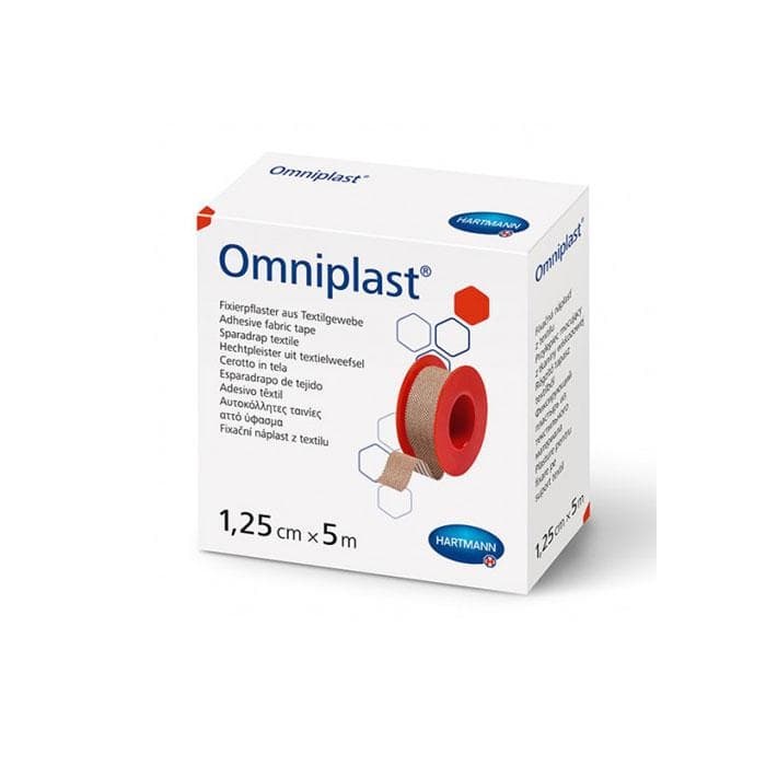 ХАРТМАН ХИПОАЛЕРГИЧНА АДХЕЗИВНА ЛЕНТА ОМНИПЛАСТ 1.25 см. х 5 м. / HARTMANN OMNIPLAST ADHESIVE FABRIC TYPE