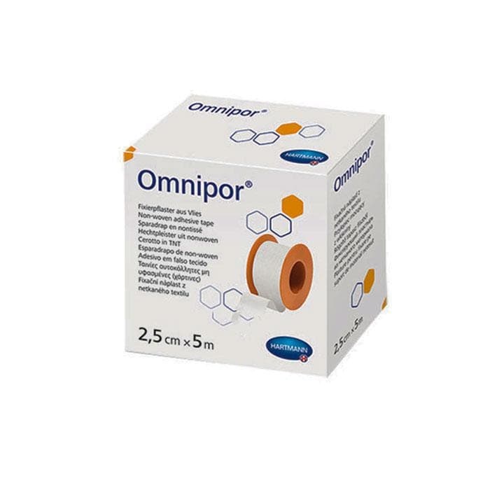 ХАРТМАН ХИПОАЛЕРГИЧНА АДХЕЗИВНА ЛЕНТА ОМНИПОР 2.5 см. х 5 м. / HARTMANN OMNIPOR ADHESIVE HYPOALLERGENIC TYPE