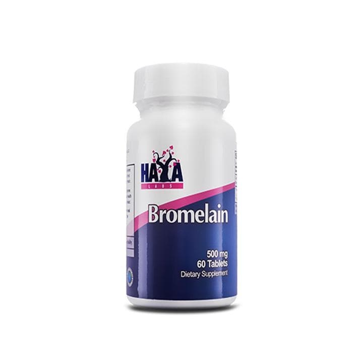 ХАЯ ЛАБС БРОМЕЛАЙН таблетки 500 мг. 60 броя / HAYA LABS BROMELAIN