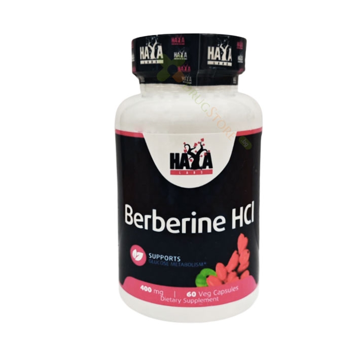 ХАЯ ЛАБС БЕРБЕРИН HCL капсули 400 мг 60 броя / HAYA LABS BERBERINE HCL