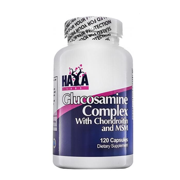 ХАЯ ЛАБС ГЛЮКОЗАМИН, ХОНДРОИТИН и МСМ КОМПЛЕКС капсули 120 броя / HAYA LABS GLUCOSAMINE, CHONDROITIN &amp; MSM COMPLEX
