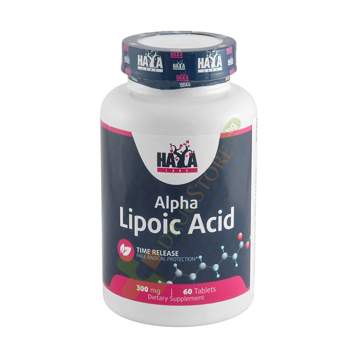 ХАЯ ЛАБС АЛФА ЛИПОЕВА КИСЕЛИНА таблетки 300 мг 60 броя / HAYA LABS ALPHA LIPOIC ACID