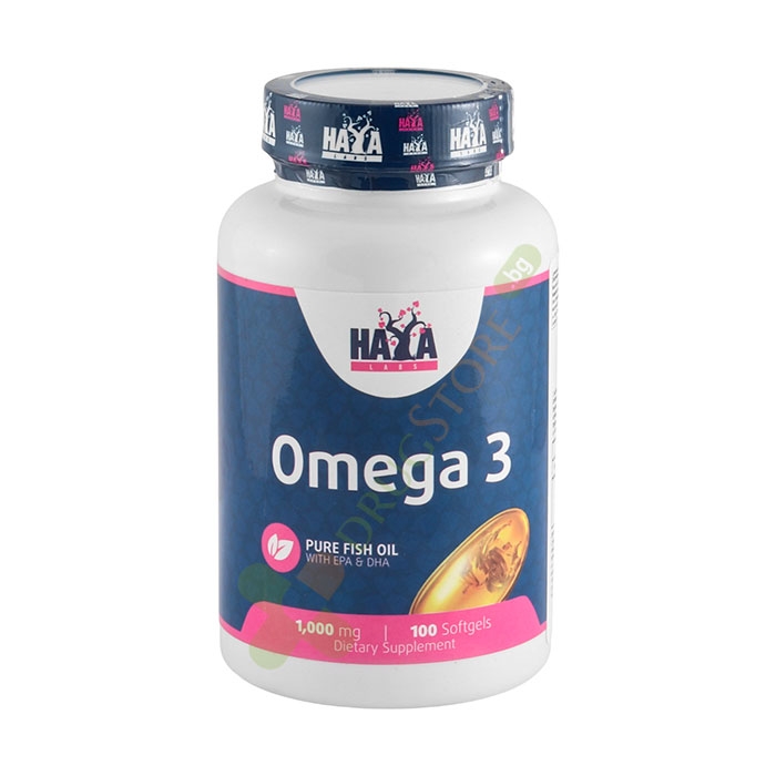 ХАЯ ЛАБС ОМЕГА 3 дражета 1000 мг 100 броя / HAYA LABS OMEGA 3