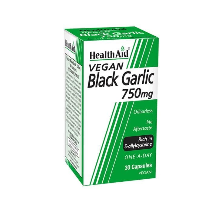 ЧЕРЕН ЧЕСЪН капсули 750 мг. 30 броя / HEALTH AID BLACK GARLIC