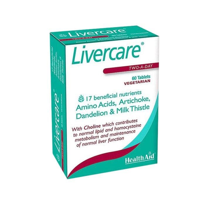 ЛИВЪРКЕЪР таблетки 60 броя / HEALTH AID LIVERCARE