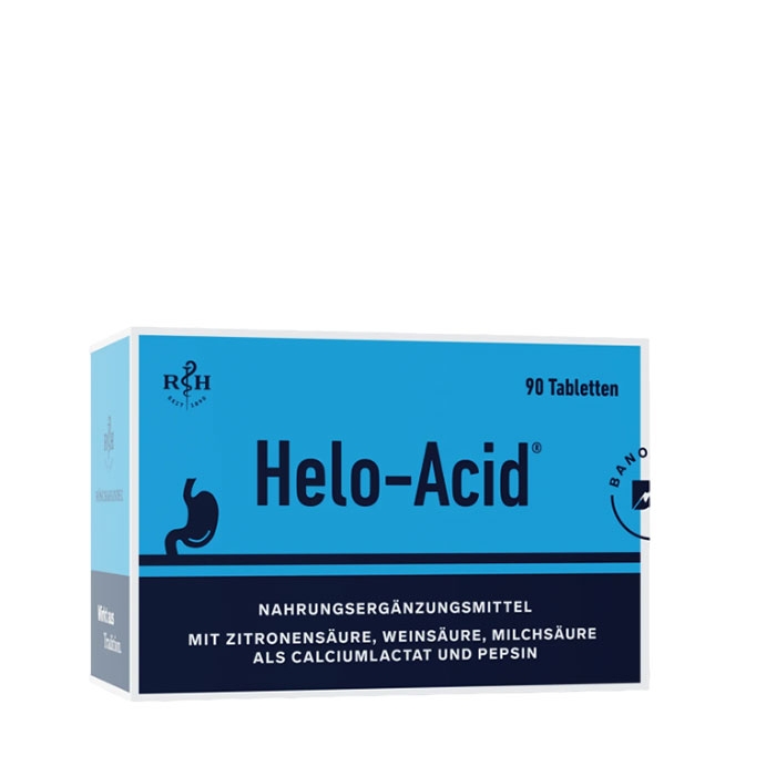 ХЕЛО АЦИД ЗА ДОБРО ХРАНОСМИЛАНЕ таблетки 90 броя / ROSCH &amp; HANDEL HELO-ACID