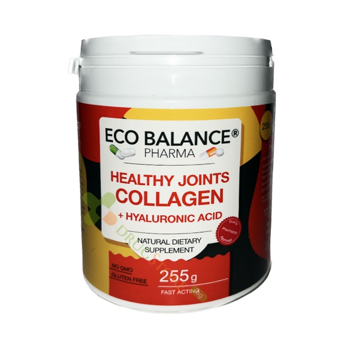 ХЕЛТИ ДЖОЙНТС КОЛАГЕН + ХИАЛУРОНОВА КИСЕЛИНА прах 255 г / ECO BALANCE HEALTHY JOINTS COLLAGEN + HYALURONIC ACID powder